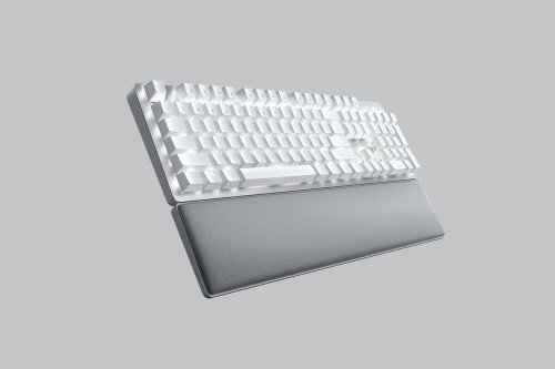 Razer Pro Type Ultra (RZ03-04110100-R3M1) Teclado Inalámbrico y Cable, Interruptor Mecánico, QWERTY, Inglés EE.UU., Plata/Blanco