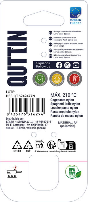 Quttin Cogepasta Nylon Pro 33 x 6,5 cm (18 Unidades) Quttin Cogepasta Nylon Pro 33 x 6,5 cm (18 Unidades)