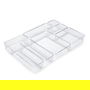 Emuca Kit de 8 Cubos organizadores Cube para cajón, Plástico, Transparente