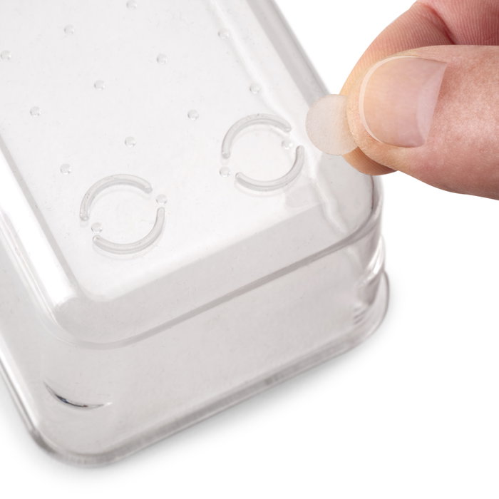 Emuca Kit de 8 Cubos organizadores Cube para cajón, Plástico, Transparente