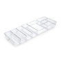 Emuca Kit de 8 Cubos organizadores Cube para cajón, Plástico, Transparente
