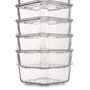 Emuca Kit de 8 Cubos organizadores Cube para cajón, Plástico, Transparente