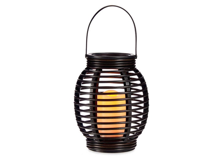 Giftdecor Farol Vela Led Con Asa 16.5x21 cm Gris Oscuro (Set de 9) Giftdecor Farol Vela Led Con Asa 16.5x21 cm Gris Oscuro (Set de 9)