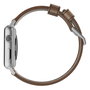 Nomad Nomad Strap Modern Lthr. Brown Connect. Silver 46/49mm