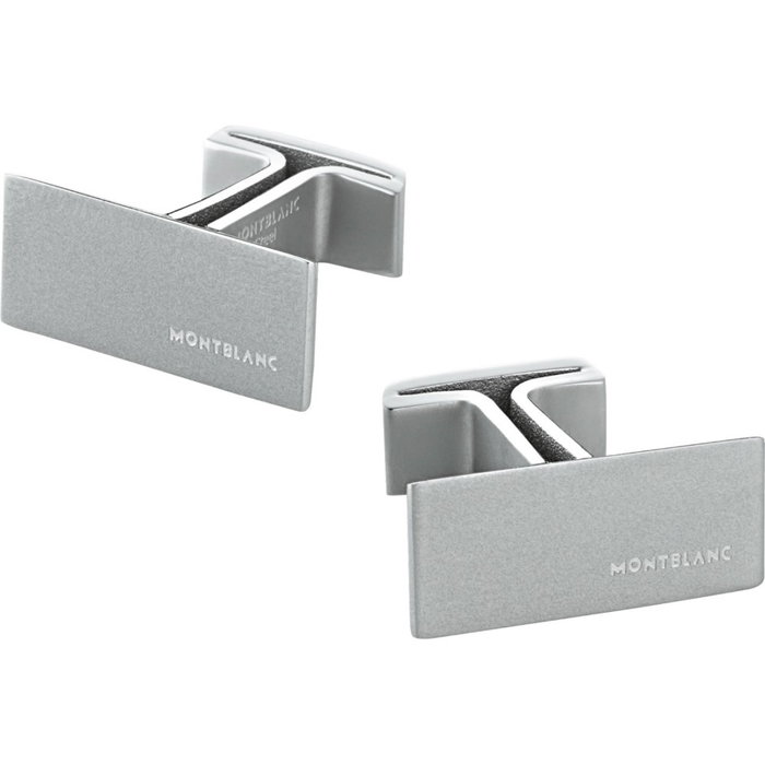 Montblanc MB114760 Gemelos Rectangulares de Acero Inoxidable Montblanc MB114760 Gemelos Rectangulares de Acero Inoxidable