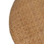 Ixia Pack de 2 Pufs Natural de Ratán para Salón 40x40x46 cm