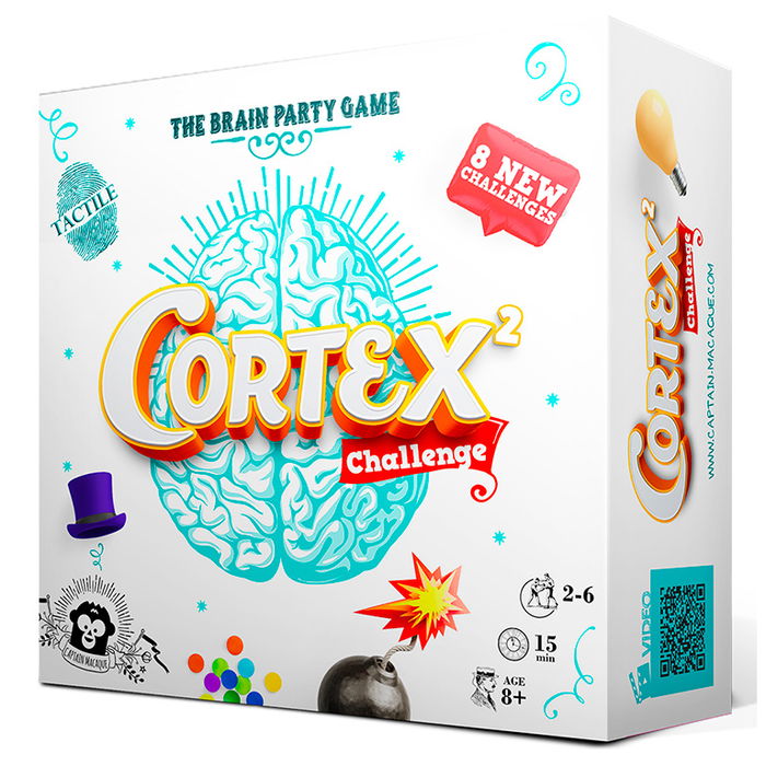 Asmodee Cortex 3 Challenge Cmcoch03 Juego de mesa para niños y adultos +8 años, estimula memoria, razonamiento y agilidad visual