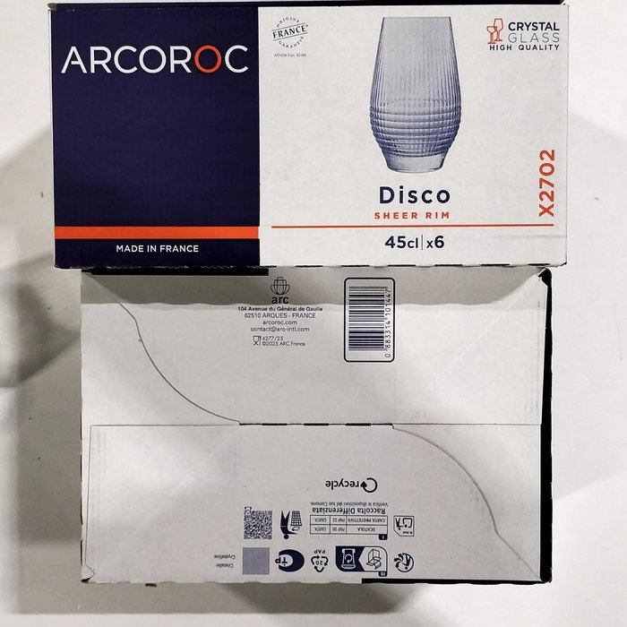 Arcoroc Pack de 6 Vasos Altos DISCO de 45 cl Arcoroc Pack de 6 Vasos Altos DISCO de 45 cl