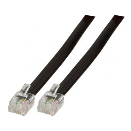 EFB Elektronik Cable telefónico K2406SW.6 RJ12 a RJ45, 6 m, Negro