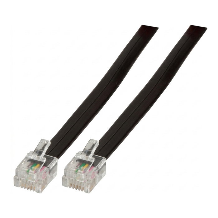 EFB Elektronik Cable telefónico K2406SW.6 RJ12 a RJ45, 6 m, Negro EFB Elektronik Cable telefónico K2406SW.6 RJ12 a RJ45, 6 m, Negro