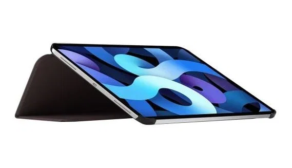 Mobilis Funda Tablet Origen Folio para iPad Air 4 (2020) 10.9 Pulgadas - Negro, Imitación Piel, Resistente a Golpes y Rayones