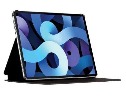 Mobilis Funda Tablet Origen Folio para iPad Air 4 (2020) 10.9 Pulgadas - Negro, Imitación Piel, Resistente a Golpes y Rayones