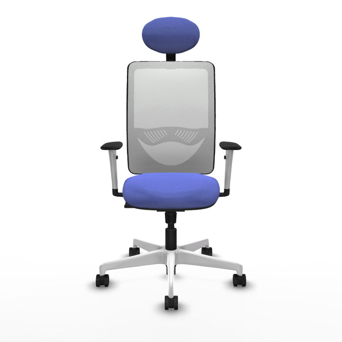 PIQUERAS Y CRESPO Silla de oficina Zulema con Mecanismo Sincro, Azul claro y Blanco PIQUERAS Y CRESPO Silla de oficina Zulema con Mecanismo Sincro, Azul claro y Blanco