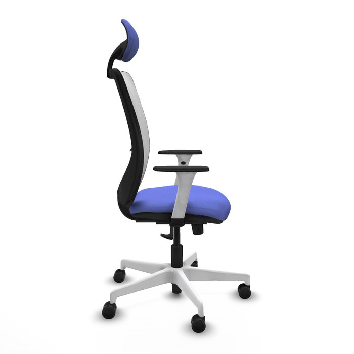 PIQUERAS Y CRESPO Silla de oficina Zulema con Mecanismo Sincro, Azul claro y Blanco PIQUERAS Y CRESPO Silla de oficina Zulema con Mecanismo Sincro, Azul claro y Blanco