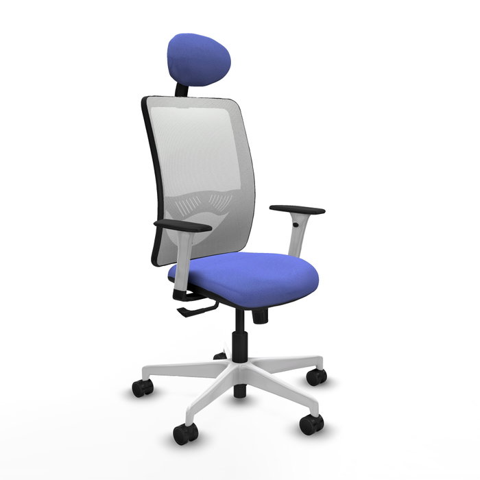 PIQUERAS Y CRESPO Silla de oficina Zulema con Mecanismo Sincro, Azul claro y Blanco PIQUERAS Y CRESPO Silla de oficina Zulema con Mecanismo Sincro, Azul claro y Blanco