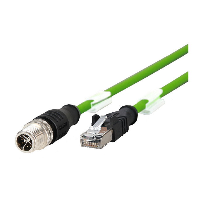 METZ CONNECT 142M2X15020 Cable de conexión M12 ST-RJ45 ST 8-pol X-kodiert de 2 m METZ CONNECT 142M2X15020 Cable de conexión M12 ST-RJ45 ST 8-pol X-kodiert de 2 m