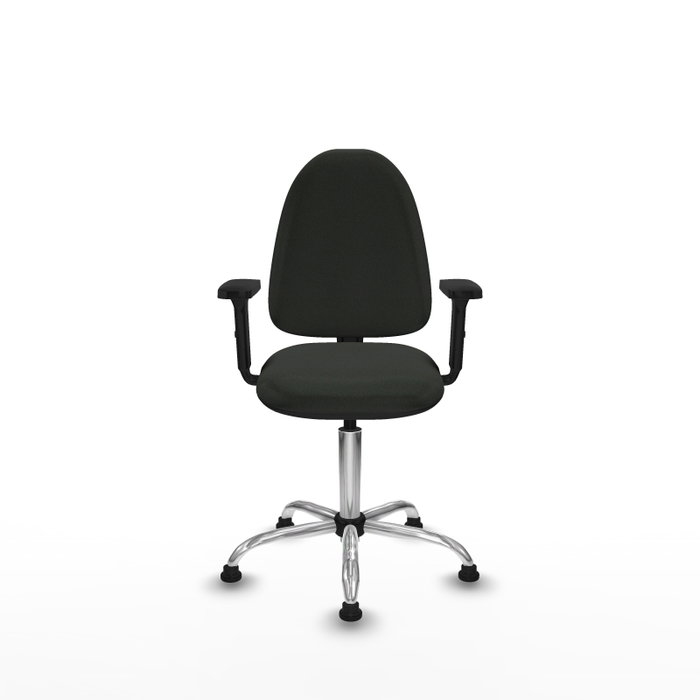 PIQUERAS Y CRESPO Silla de oficina Aýna Negra con Brazos 2D PIQUERAS Y CRESPO Silla de oficina Aýna Negra con Brazos 2D