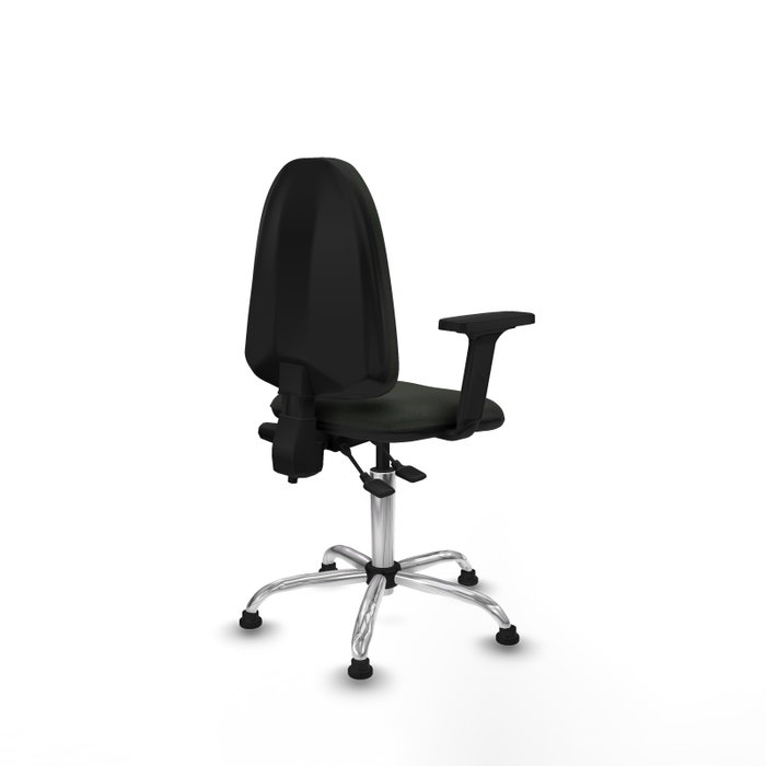 PIQUERAS Y CRESPO Silla de oficina Aýna Negra con Brazos 2D PIQUERAS Y CRESPO Silla de oficina Aýna Negra con Brazos 2D