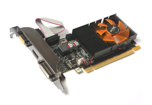 ZOTAC Tarjeta Gráfica GeForce GT 710 2GB GDDR3 64-bit, 192 núcleos, HDMI, DVI, VGA, PCIe 2.0, ventilador activo