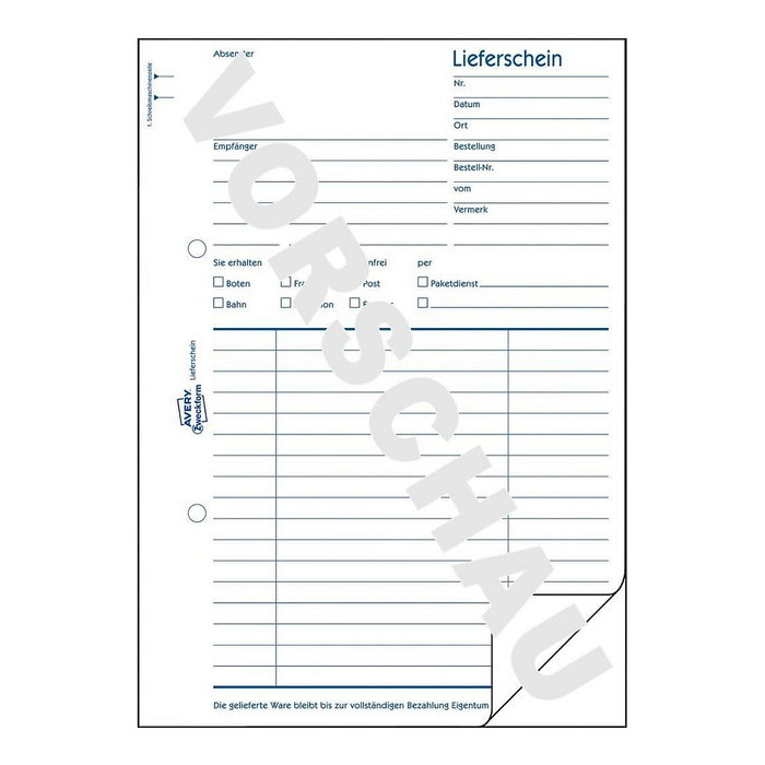 AVERY Zweckform Libro de Formularios de Albaranes 723, A5, 100 Hojas