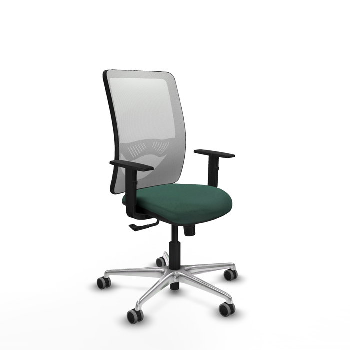 PIQUERAS Y CRESPO Silla de oficina Zulema con mecanismo Sincro Verde botella y Blanco PIQUERAS Y CRESPO Silla de oficina Zulema con mecanismo Sincro Verde botella y Blanco