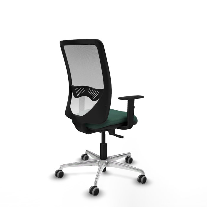 PIQUERAS Y CRESPO Silla de oficina Zulema con mecanismo Sincro Verde botella y Blanco PIQUERAS Y CRESPO Silla de oficina Zulema con mecanismo Sincro Verde botella y Blanco
