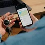 Localizador verbatim my finder coin bluetooth tracker myfc-01b compatible con apple 2 unidades incluye llavero y pila negro