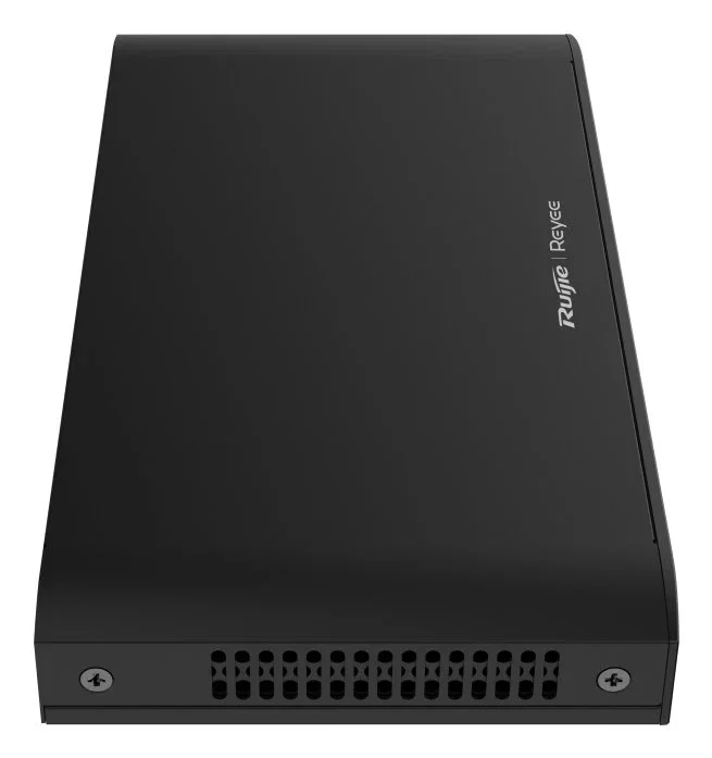 Ruijie RG-EG105G-P-V3 Router Gigabit con 4 Puertos PoE, VPN, Firewall, Administración Web, Color Negro