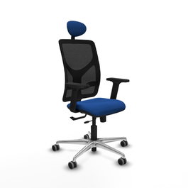 PIQUERAS Y CRESPO Silla de oficina Motilla Azul y Negro