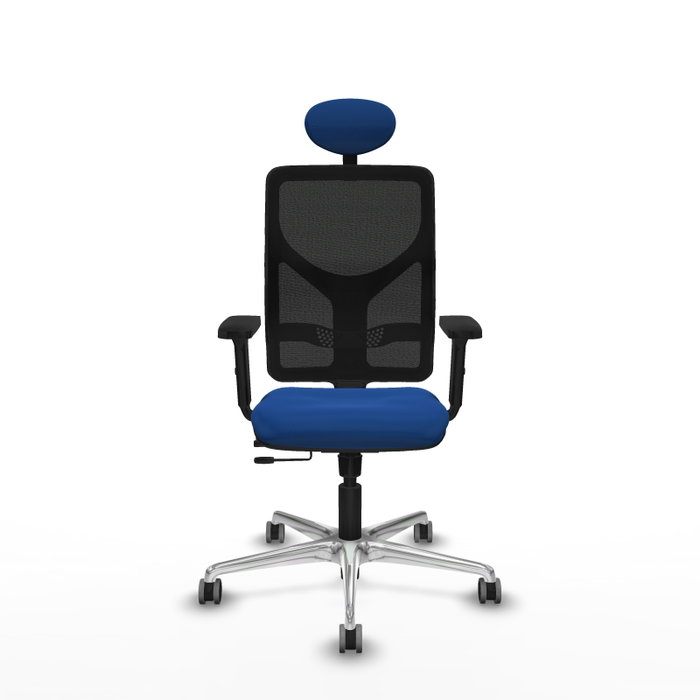 PIQUERAS Y CRESPO Silla de oficina Motilla Azul y Negro