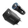 LogiLink Kit de carga USB-A/C de 15 W, Negro