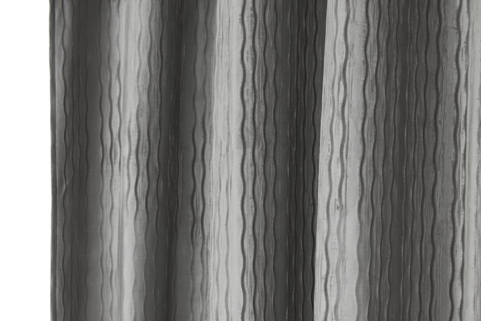 DKD Home Decor Cortina de Poliéster Gris Claro 140x260 con 8 Anillas DKD Home Decor Cortina de Poliéster Gris Claro 140x260 con 8 Anillas