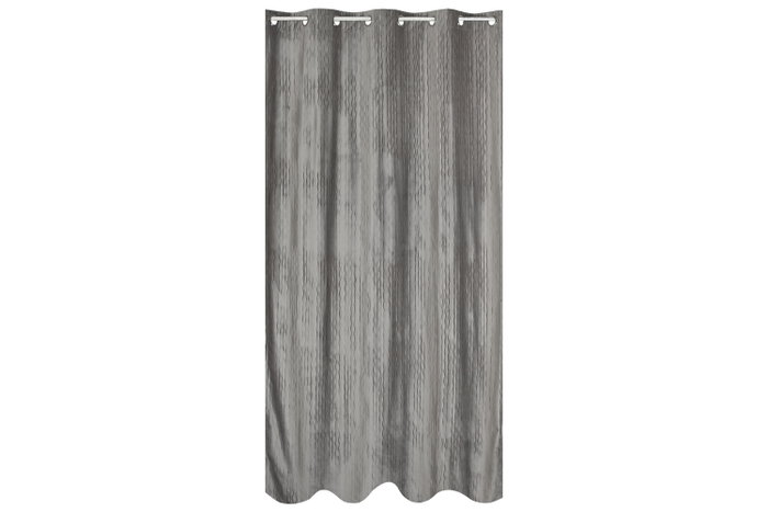 DKD Home Decor Cortina de Poliéster Gris Claro 140x260 con 8 Anillas DKD Home Decor Cortina de Poliéster Gris Claro 140x260 con 8 Anillas