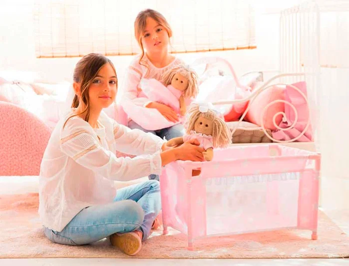 Carlota Cuna de viaje color rosa 530x320x320 mm Carlota Cuna de viaje color rosa 530x320x320 mm