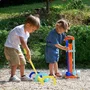 Ecoiffier ECOIFFIER SPORT - Juego de croquet con carro para 3 jugadores, 3 mazos, 3 postes y 3 bolas. Fabricación francesa.