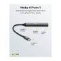 Goobay Slim 4-Port USB-Hub con USB-C™ a USB-C™/USB-A, 5 Gbit/s