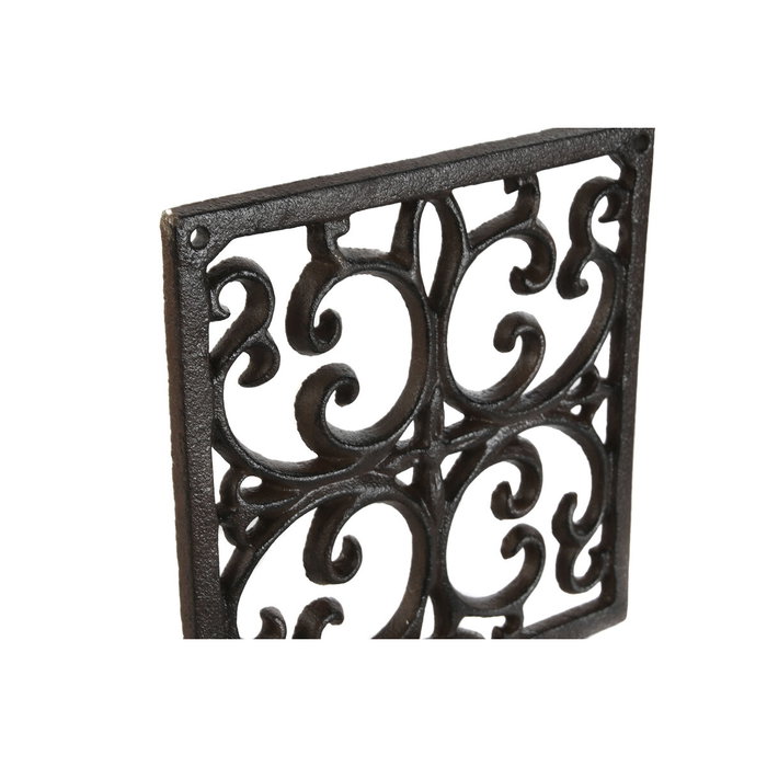 DKD Home Decor Soporte de Hierro Colado para Macetero de Pared Marrón Oscuro