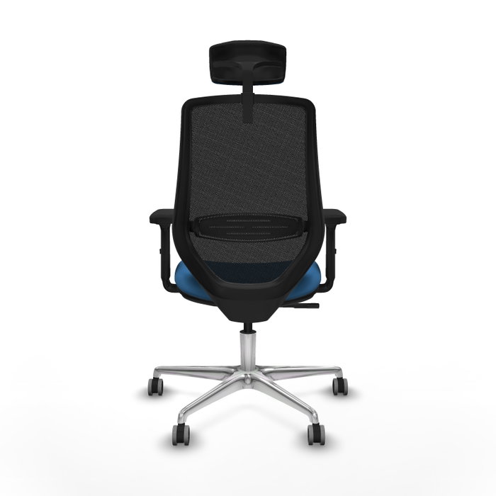 PIQUERAS Y CRESPO Silla de oficina Mardos con mecanismo Sincro, Azul claro y Negro