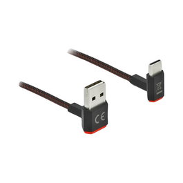 DeLOCK Cable EASY-USB 2.0 Tipo-A a Micro-B Angular 1,5 m Negro