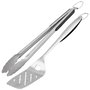 Dangrill Set Espátula y Pinzas BBQ Acero Inoxidable con Abridor, Medidas 45.3x9 cm y 40.5x3.3 cm
