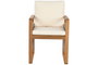 DKD Home Decor Mesa Comedor Lorenzzo Terraza Y Jardin Marron Crudo Eucalipto Cuerda Poliester 100 x 75 x 230 cm Set de 9