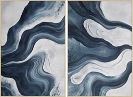 DKD Home Decor Cuadro Lienzo PS Abstracto (Surtido de 2 unidades)