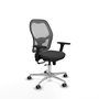 PIQUERAS Y CRESPO Silla de oficina Jorquera con mecanismo Sincro/Traslack, Gris