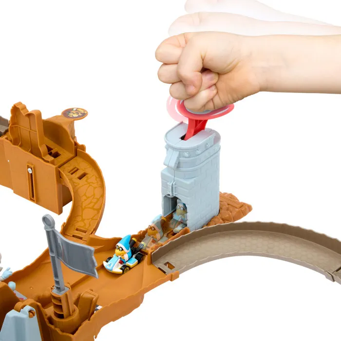 Hot Wheels Mario Kart Castillo de Bowser con vehículo Kamek JHD24