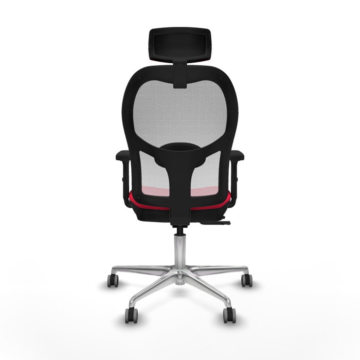 PIQUERAS Y CRESPO Silla de oficina Jorquera con mecanismo Sincro/Traslack, Rojo y Blanco PIQUERAS Y CRESPO Silla de oficina Jorquera con mecanismo Sincro/Traslack, Rojo y Blanco