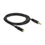 DeLOCK Cable de extensión de audio 3,5 mm 3 Pin Macho a Hembra 2 m Negro