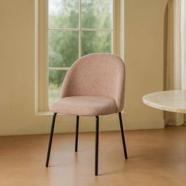 Silla Rosa Tejido-Metal Contract 49 X 48 X 80 cm