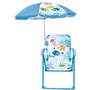 Fun House Silla Ma Petite Carapace Tortue AAAI80122 para Niños, Muebles de Jardín, 53x38.5x37.5 cm con Sombrilla 65 cm