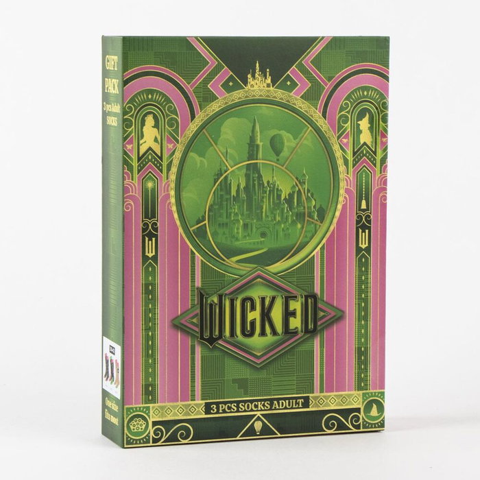 Cerdá Pack de 3 Calcetines Wicked Adulto Talla 36-43, Multicolor