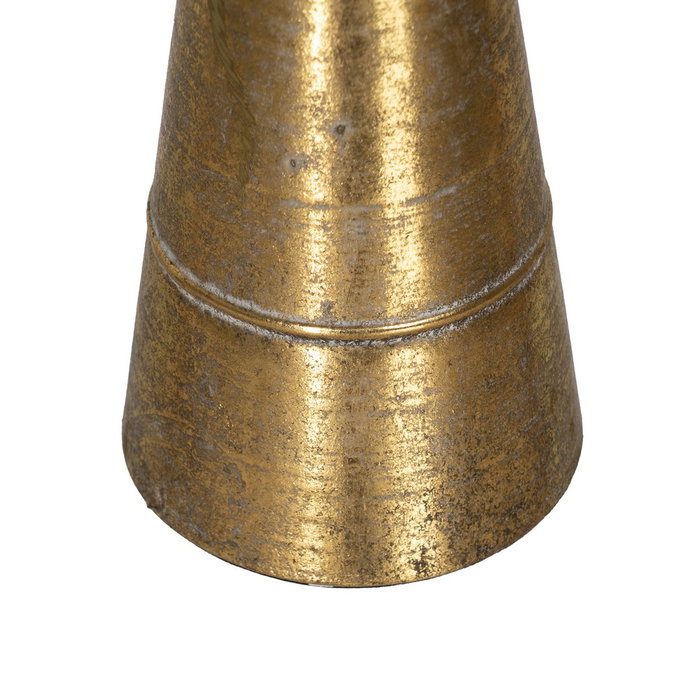 Portavelas Ángel Oro Metal-Cristal 26,50 X 13,50 X 52,50 cm